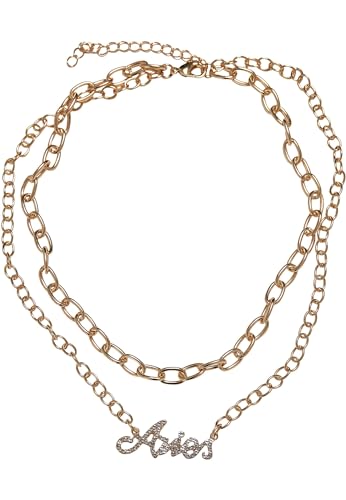 Urban Classics Unisex Halskette Diamond Zodiac Golden Necklace, Farbe aries, Größe one size von Urban Classics