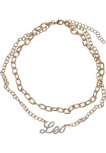 Urban Classics Unisex Halskette Diamond Zodiac Golden Necklace, Farbe leo, Größe one size Urban Classics Unisex Halskette Diamond Zodiac Golden Necklace, Farbe leo, Größe one size von Urban Classics