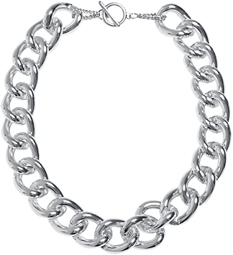 Urban Classics Unisex Halskette Flashy Chain Necklace silver one size von Urban Classics