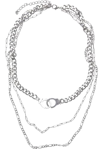 Urban Classics Unisex Halskette Saturn Layering Necklace silver one size von Urban Classics