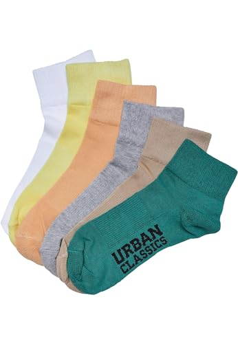 Urban Classics Unisex High Sneaker Socks 6-Pack 43-46 sunsetcolor von Urban Classics