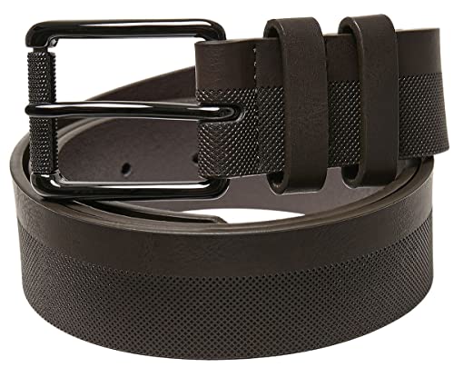 Urban Classics Unisex TB4636-Imitation Leather Basic Belt Gürtel, Brown, S/M von Urban Classics