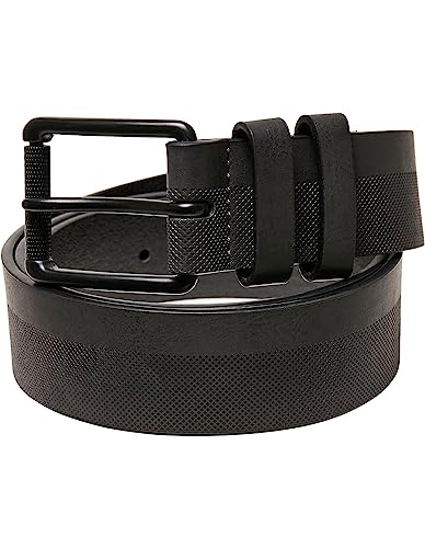 Urban Classics Unisex Imitation Leather Basic Belt Gürtel, Grey, S/M von Urban Classics