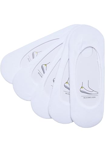 Urban Classics Herren Füßlinge Invisible Socks TB1644, 5er Pack, Gr. 43/46, Weiß (White 220) von Urban Classics