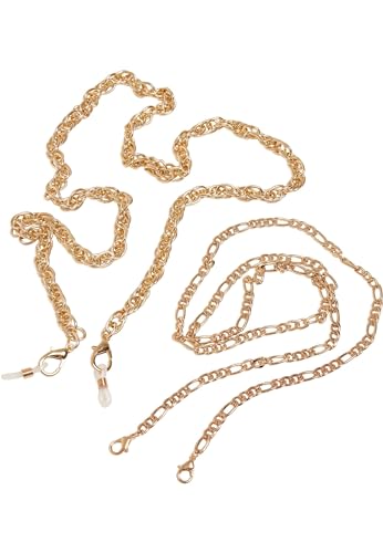 Urban Classics Unisex Kette Multifuntional Metalchain 2-Pack, Farbe gold, Größe one size Urban Classics Unisex Kette Multifuntional Metalchain 2-Pack, Farbe gold, Größe one size von Urban Classics