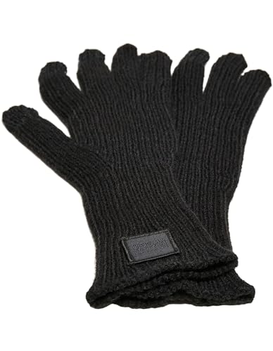 Urban Classics Unisex TB4581-Knitted Wool Mix Smart Gloves Handschuhe, Black, L/XL von Urban Classics