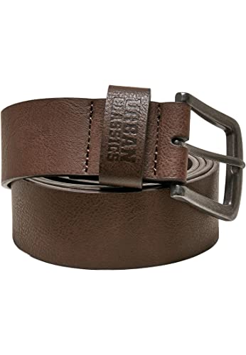 Urban Classics Unisex Leather Imitation Belt brown, L von Urban Classics