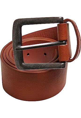 Urban Classics Unisex Leather Imitation Belt Gürtel, Cognacbrown, L von Urban Classics