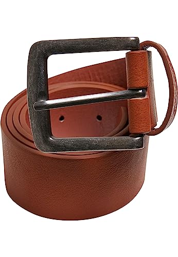 Urban Classics Unisex Leather Imitation Belt cognacbrown, L von Urban Classics
