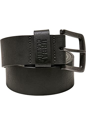 Urban Classics Unisex Leather Imitation Belt Gürtel, Darkgrey, L (120 cm Länge) von Urban Classics