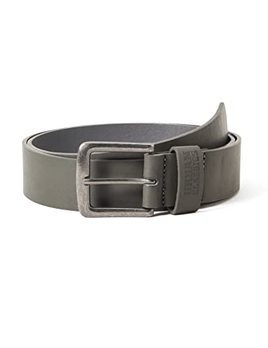 Urban Classics Unisex Leather Imitation Belt Gürtel, Darkgrey, M (110 cm Länge) von Urban Classics