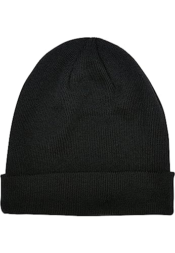 Urban Classics Unisex TB5650-Recycled Basic Beanie Hat, Black, one Size von Urban Classics