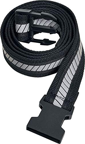 Urban Classics Unisex TB3316-Reflective Belt Gürtel, Black/Black/Silver, L/XL von Urban Classics