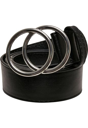 Urban Classics Unisex Ring Buckle Belt black/silver, L von Urban Classics