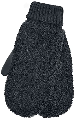 Urban Classics Unisex TB3872-Sherpa Synthetic Leather Gloves Winter-Handschuhe, Black, L/XL von Urban Classics