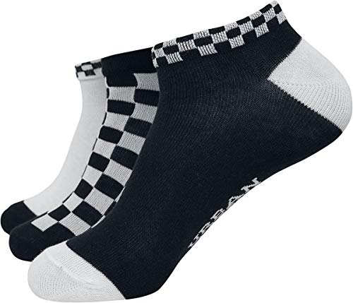 Urban Classics Unisex TB3387-Sneaker Checks 3-Pack Socken, Black/White, 47-50 von Urban Classics