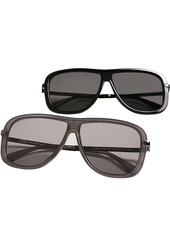 Urban Classics Sunglasses Milos 2-Pack, black/black+grey/grey, one size Urban Classics Sunglasses Milos 2-Pack, black/black+grey/grey, one size von Urban Classics