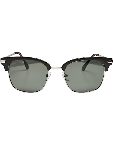 Urban Classics Unisex Sonnenbrille mit Kette und verstellbaren Nasenpads, Sunglasses Crete With Chain Sonnenbrille, Black/Green, one size Urban Classics Unisex Sonnenbrille mit Kette und verstellbaren Nasenpads, Sunglasses Crete With Chain Sonnenbrille, Black/Green, one size von Urban Classics