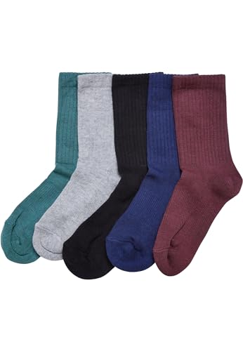 Urban Classics Unisex Sport Kids 5-Pack Socks, wintercolor, 27-30 von Urban Classics