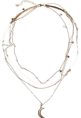 Urban Classics Unisex Stars Layering Necklace one size gold von Urban Classics