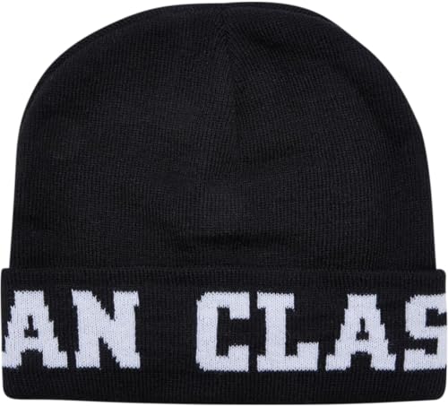 Urban Classics Unisex TB6533-Logo Jaquard Beanie-Mütze, Black, one Size von Urban Classics