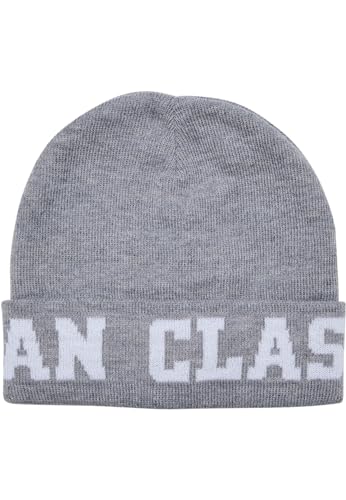 Urban Classics Unisex TB6533-Logo Jaquard Beanie-Mütze, Grey, one Size von Urban Classics