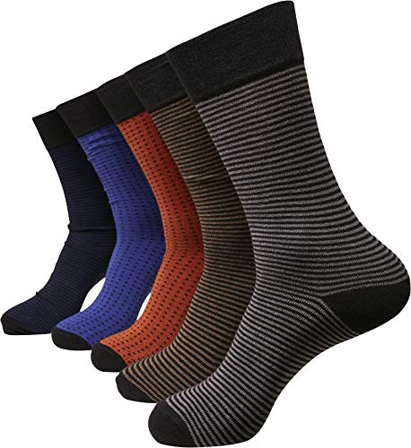 Urban Classics Unisex TB3744-Stripes and Dots 5-Pack Socken, Multicolor, 47-50 von Urban Classics