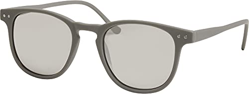 Urban Classics Unisex Sunglasses Arthur with Chain Sonnenbrille, Grey/Silver, one Size von Urban Classics
