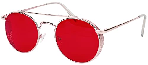 Urban Classics Unisex Sunglasses Chios Sonnenbrille, Gold/red, one Size von Urban Classics