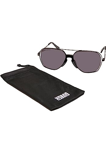 Urban Classics Unisex Sonnenbrille mit UV 400 Schutz für Männer und Frauen, Sunglasses Karphatos, gunmetal/black, one size von Urban Classics