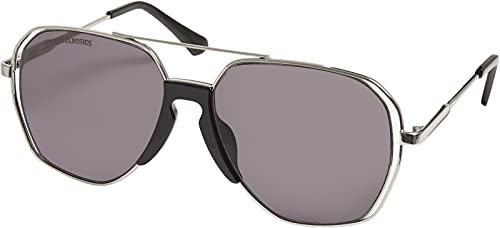 Urban Classics Unisex Sunglasses Karphatos with Chain Sonnenbrille, Silver, one Size von Urban Classics