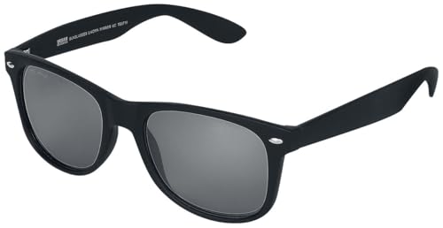 Urban Classics Unisex Sunglasses Likoma Mirror UC Sonnenbrille, Black/Silver, one Size von Urban Classics