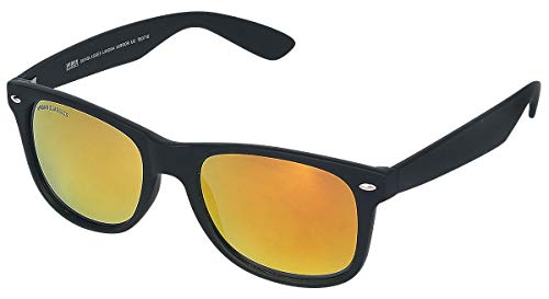 Urban Classics Unisex Sunglasses Likoma Mirror UC Sonnenbrille, blk/orange, one Size von Urban Classics