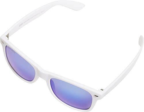 Urban Classics Unisex Sunglasses Likoma Mirror UC Sonnenbrille, wht/blu, one Size von Urban Classics