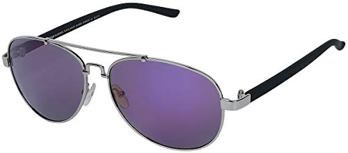Urban Classics Unisex Sunglasses Mumbo Mirror UC Sonnenbrille, Silver/Purple, one Size von Urban Classics