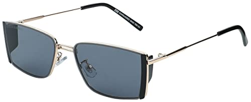 Urban Classics Unisex TB5163-Sunglasses Ohio Sonnenbrille, Black/Gold, one Size von Urban Classics