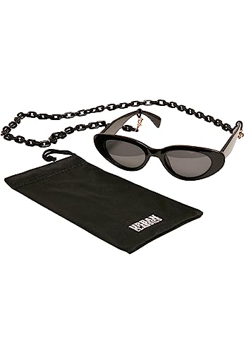 Urban Classics Unisex TB5165-Sunglasses Puerto Rico with Chain Sonnenbrille, Black, one Size von Urban Classics