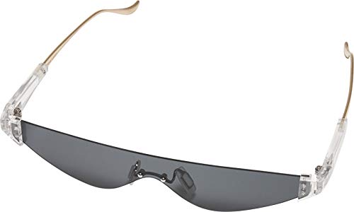 Urban Classics Unisex Solbriller Valencia Sonnenbrille, Transparent/Gold, Einheitsgröße EU von Urban Classics