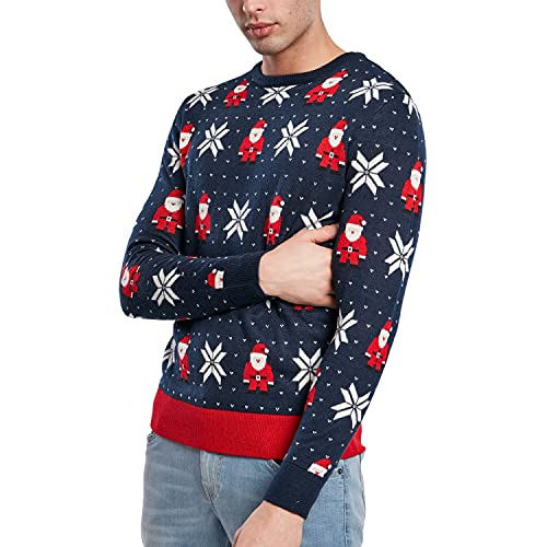 Urban Classics Unisex TB3835-Nicolaus Sweater Sweatshirts, Nicolaus and Snowflake AOP, 3XL von Urban Classics