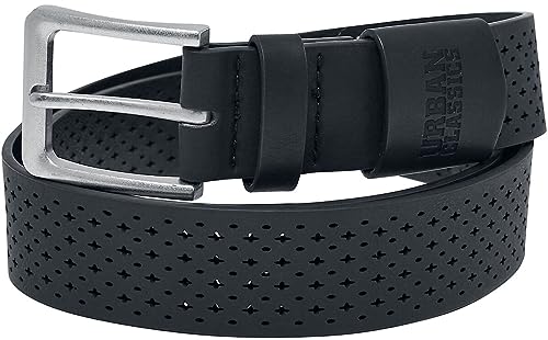 Urban Classics Unisex TB6495-Synthentic Leather Perforated Belt Gürtel, Black, L/XL von Urban Classics