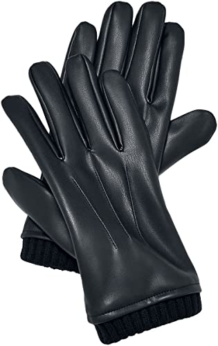 Urban Classics Unisex Synthetic Leather Basic Gloves L/XL black von Urban Classics