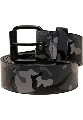 Urban Classics Unisex Synthetic Leather Camo Belt Gürtel, Dark Camouflage, L/XL von Urban Classics