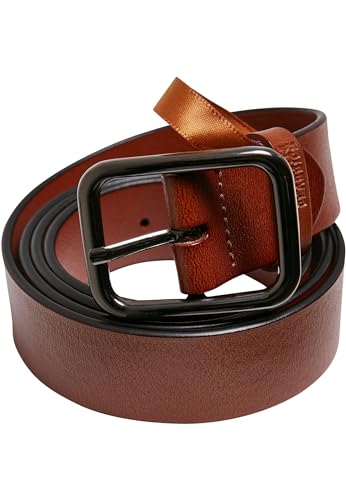 Urban Classics Unisex TB5824-Synthetic Leather Thorn Buckle Business Belt Gürtel, Brown, L/XL von Urban Classics