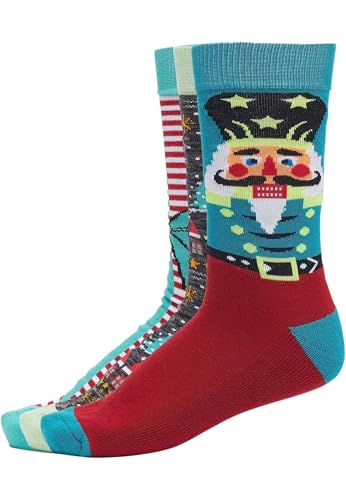Urban Classics Christmas Nutcracker Socks 3-Pack multicolor 39-42 von Urban Classics