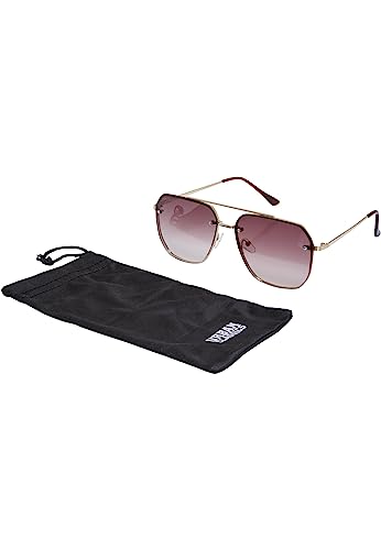 Urban Classics Unisex TB4302-Sunglasses Timor Sonnenbrille, Terracotta/Gold, one Size von Urban Classics