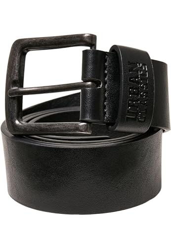 Urban Classics Unisex Gürtel Recycled Imitation Leather Belt black S/M von Urban Classics