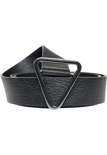 Urban Classics Unisex Gürtel Synthetic Leather Triangle Buckle Belt black S/M von Urban Classics