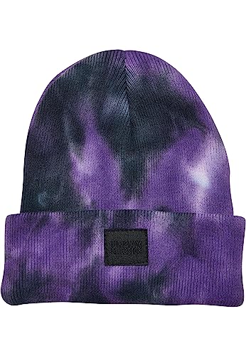 Urban Classics Unisex UCK4584-Tie Dye Kids Beanie Hat, Ultraviolet/Darkgrey, S/M von Urban Classics