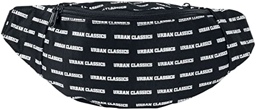 Urban Classics Damen / Herren Umhängetasche, 38cm Shoulderbag Gürteltasche, black/white von Urban Classics