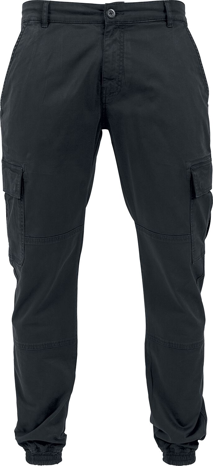 Urban Classics Washed Cargo Twill Jogging Pants Cargohose schwarz in W32L32 von Urban Classics